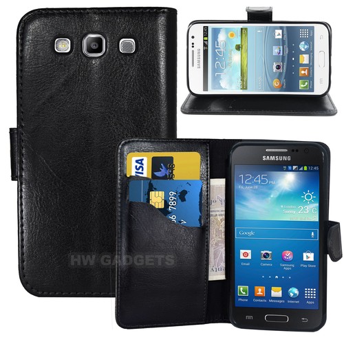 Leather wallet flip - leather,