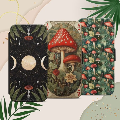 Mushroom pattern print flip - mushroom,