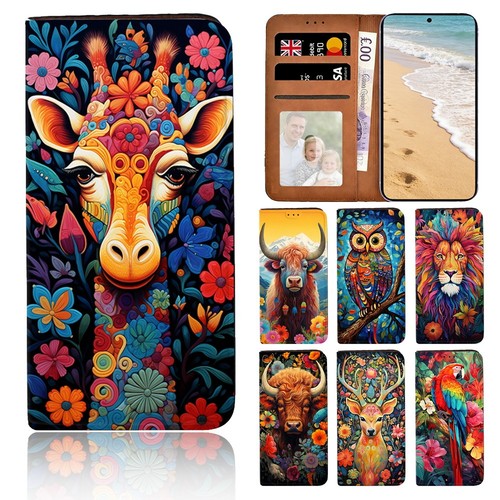 Vibrant animal art - art, leather